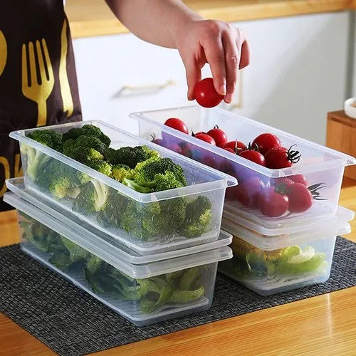 Refrigerator Storage Containers with Drain Tray